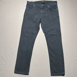 J. Lindeberg Mens Gray Dark Wash Mid Rise Denim Straight‎ Jeans Size 36/34in